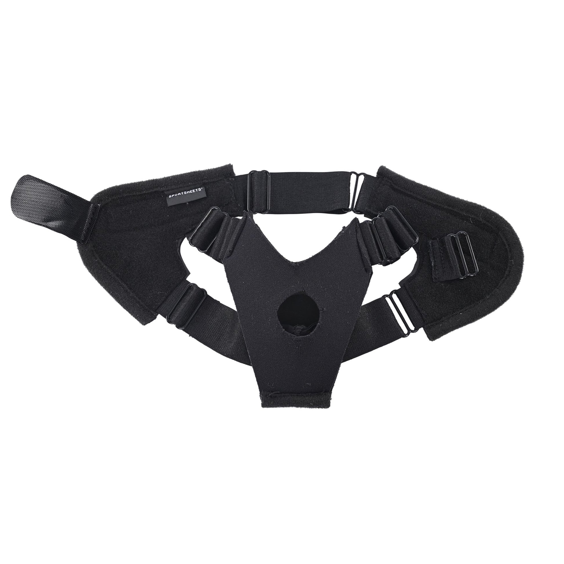 Sportsheets - Pivot Flex Voet Strap On - Zwart