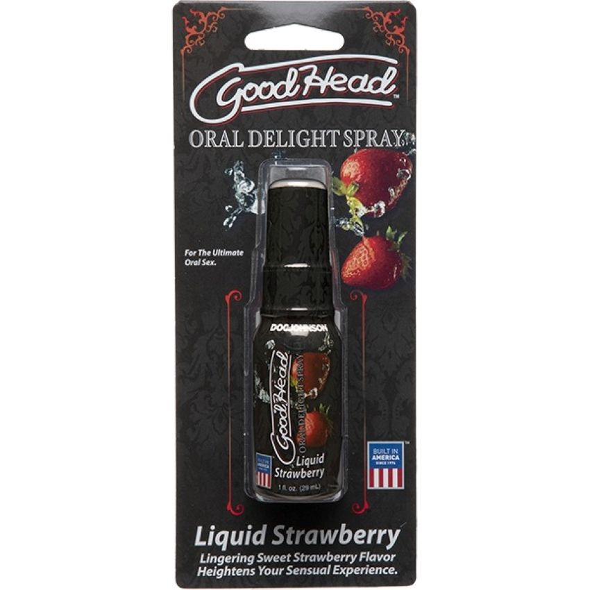 Doc Johnson - GoodHead Oral Delight Spray - Aardbei - 29 ml