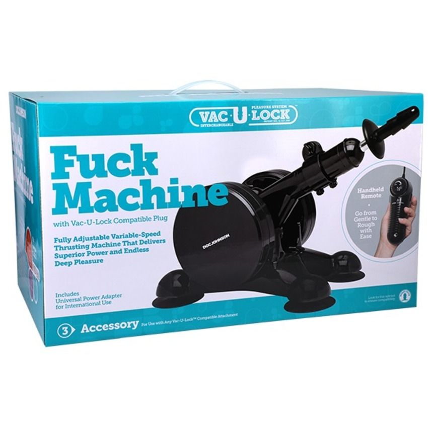 Doc Johnson - VacULock Fuck Machine - Zwart