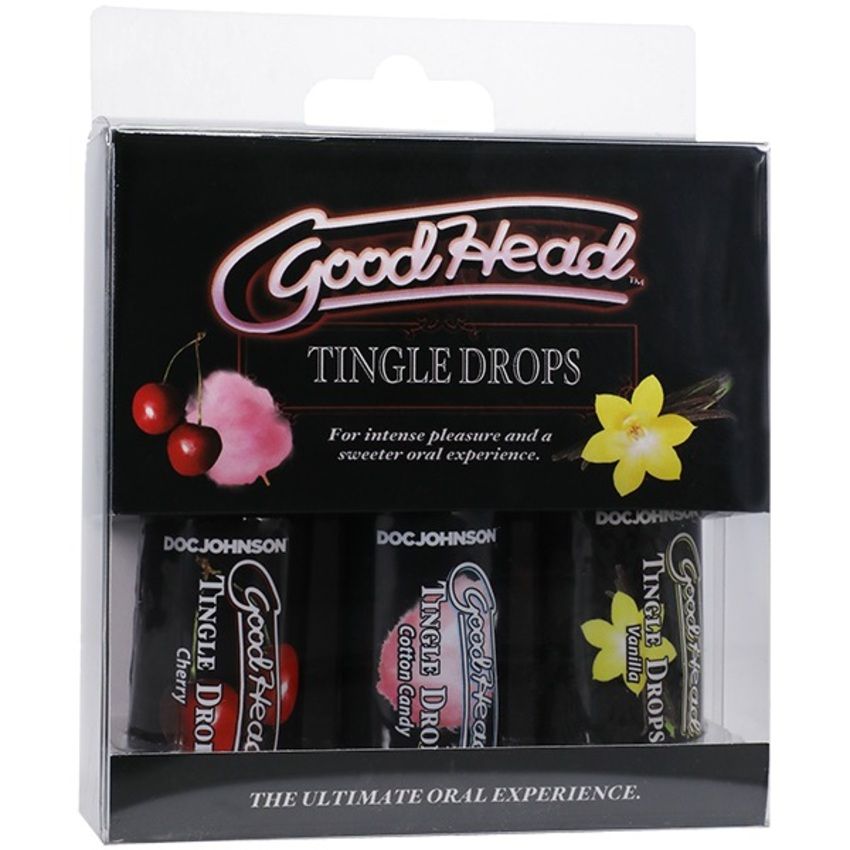 Doc Johnson - GoodHead Tingle Drops 3 smaken - 29 ml
