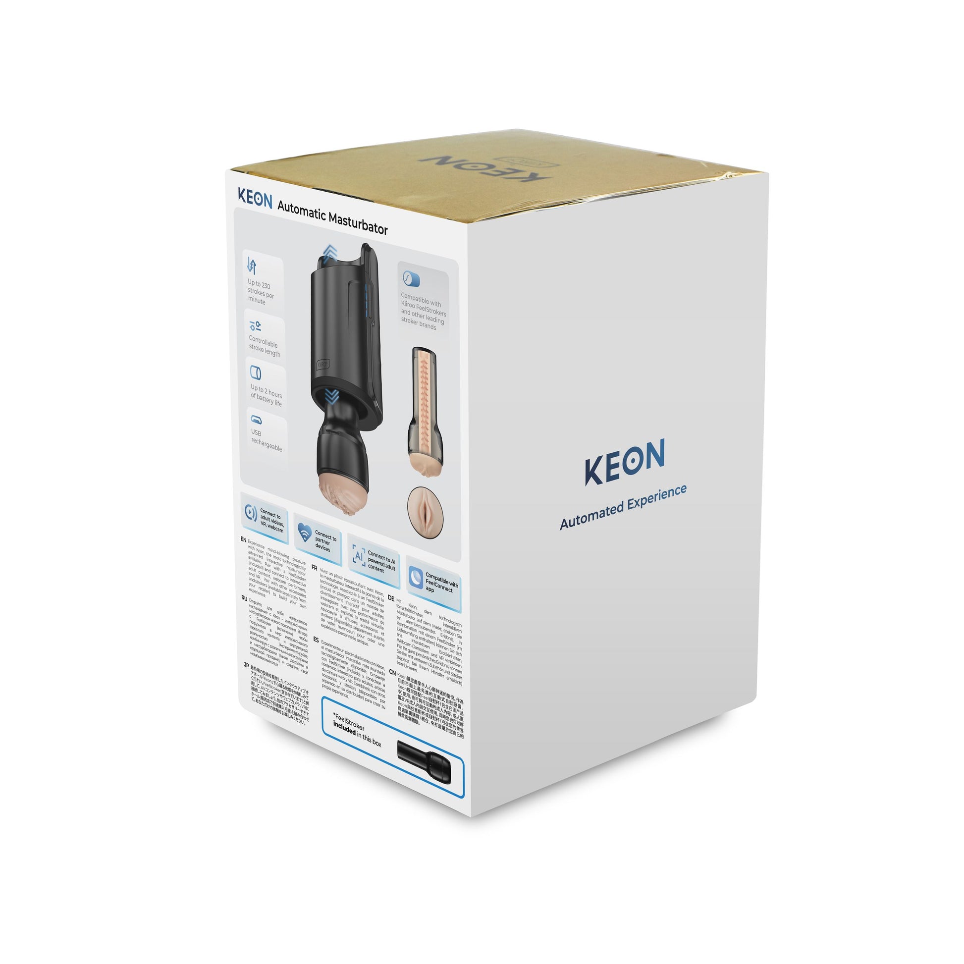 Kiiroo - Keon Combo Set Met Feel Masturbator - Zwart