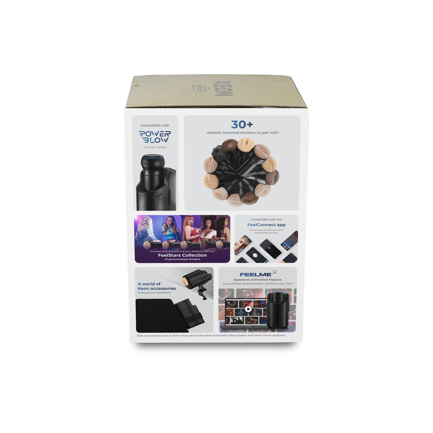 Kiiroo - Keon Combo Set Met Feel Masturbator - Zwart