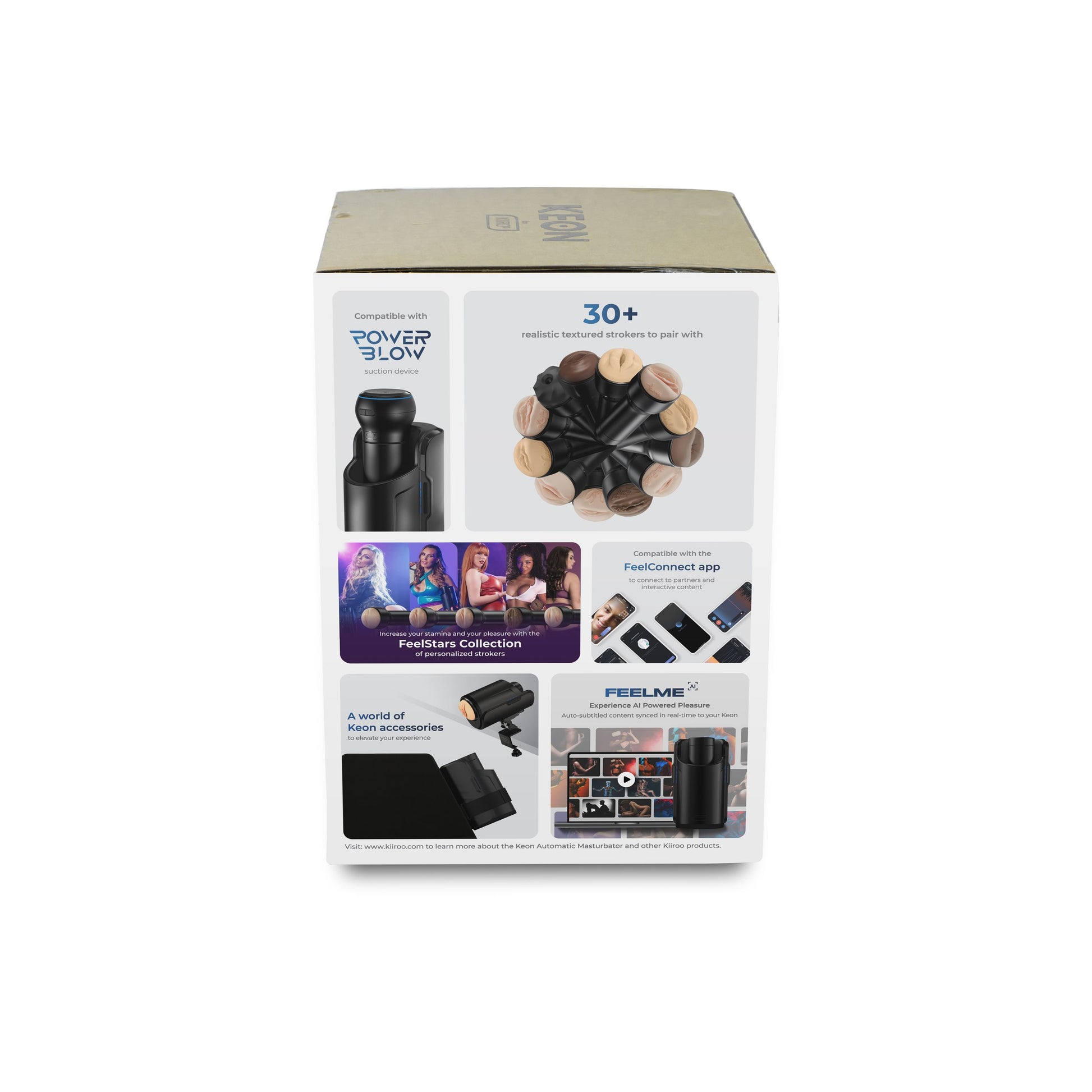 Kiiroo - Keon Combo Set Met Feel Masturbator - Zwart
