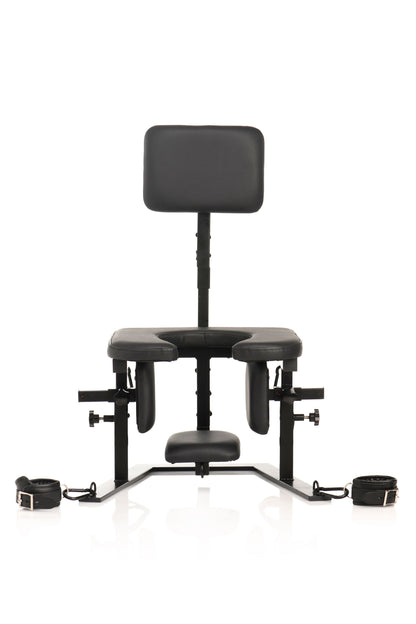 XR Brands - Pleasure Throne Orale Seks Stoel - Zwart