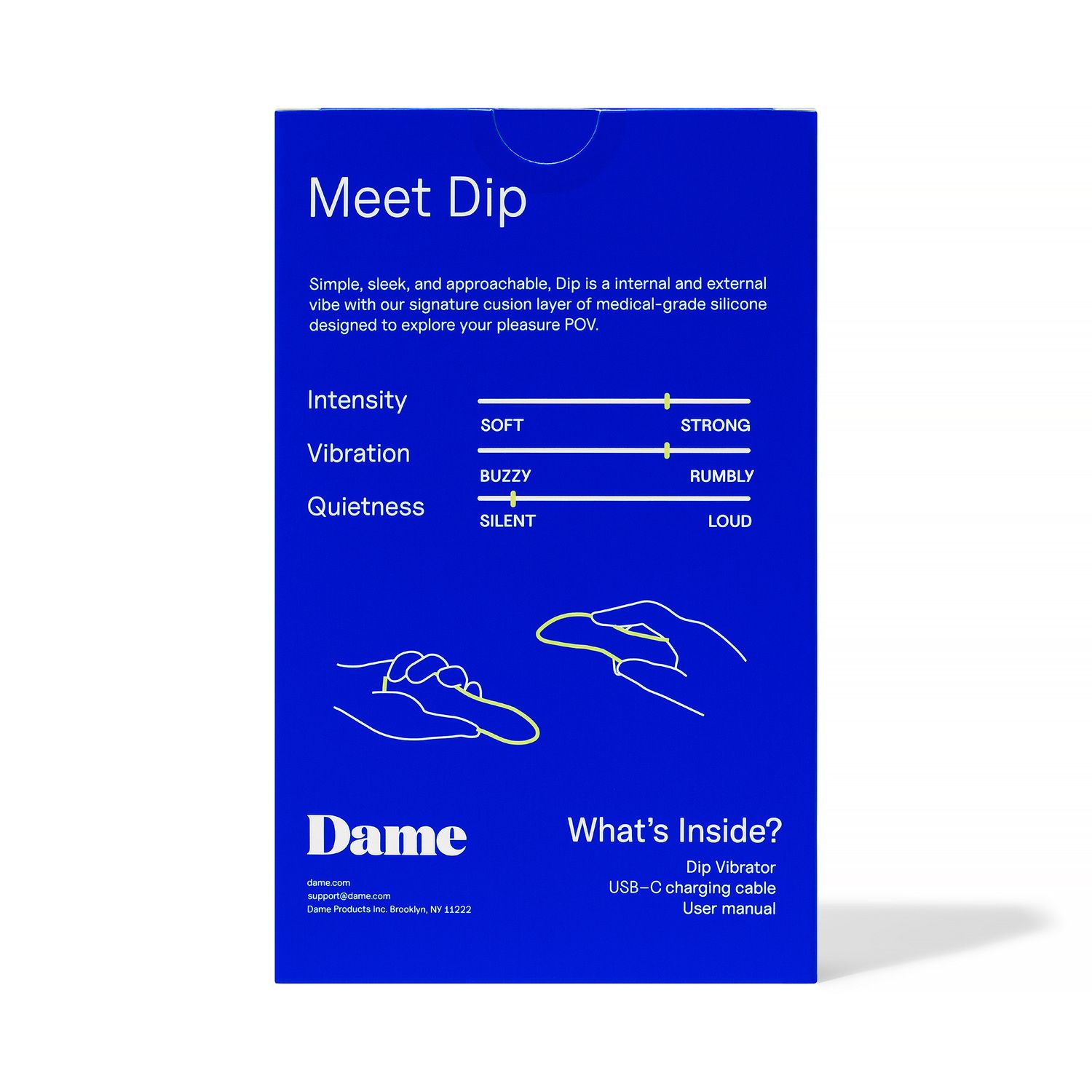 Dame - Dip 2 Versatile Vibrator - Paars