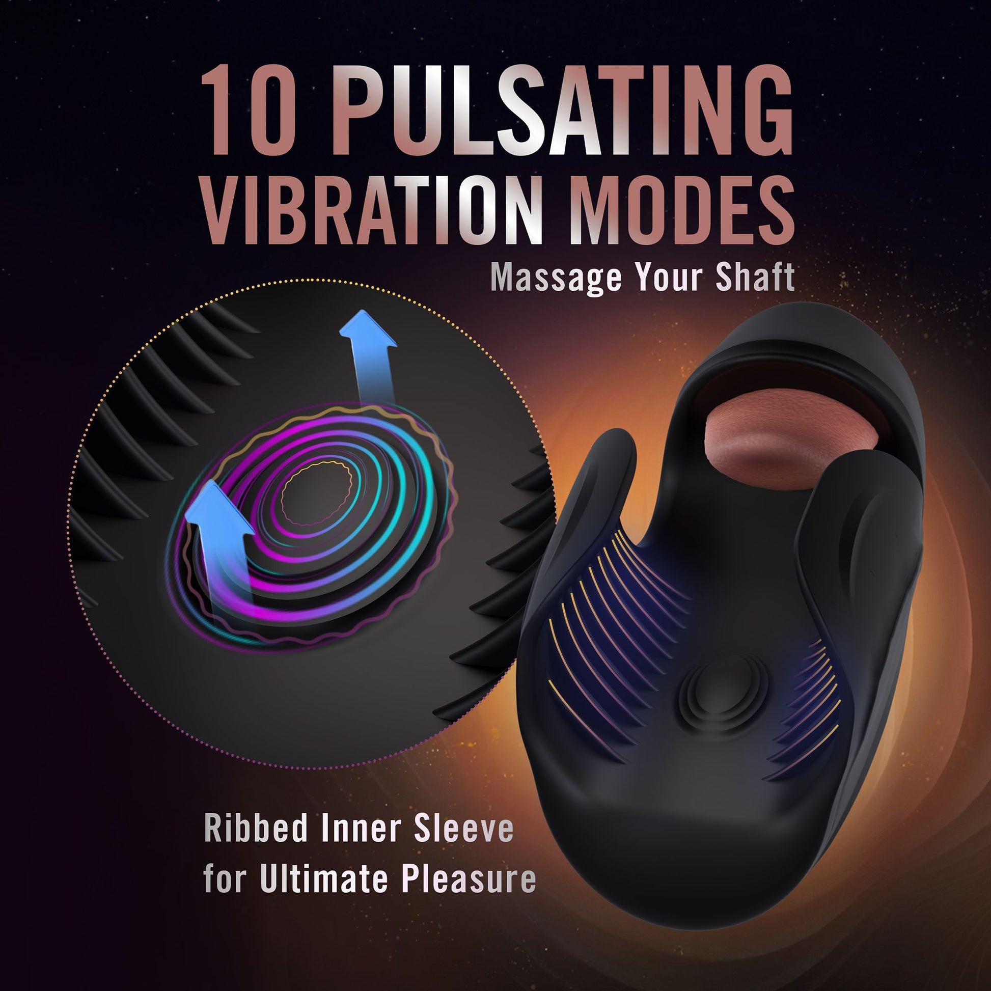 M for Men - Lickety Split Masturbator - Zwart