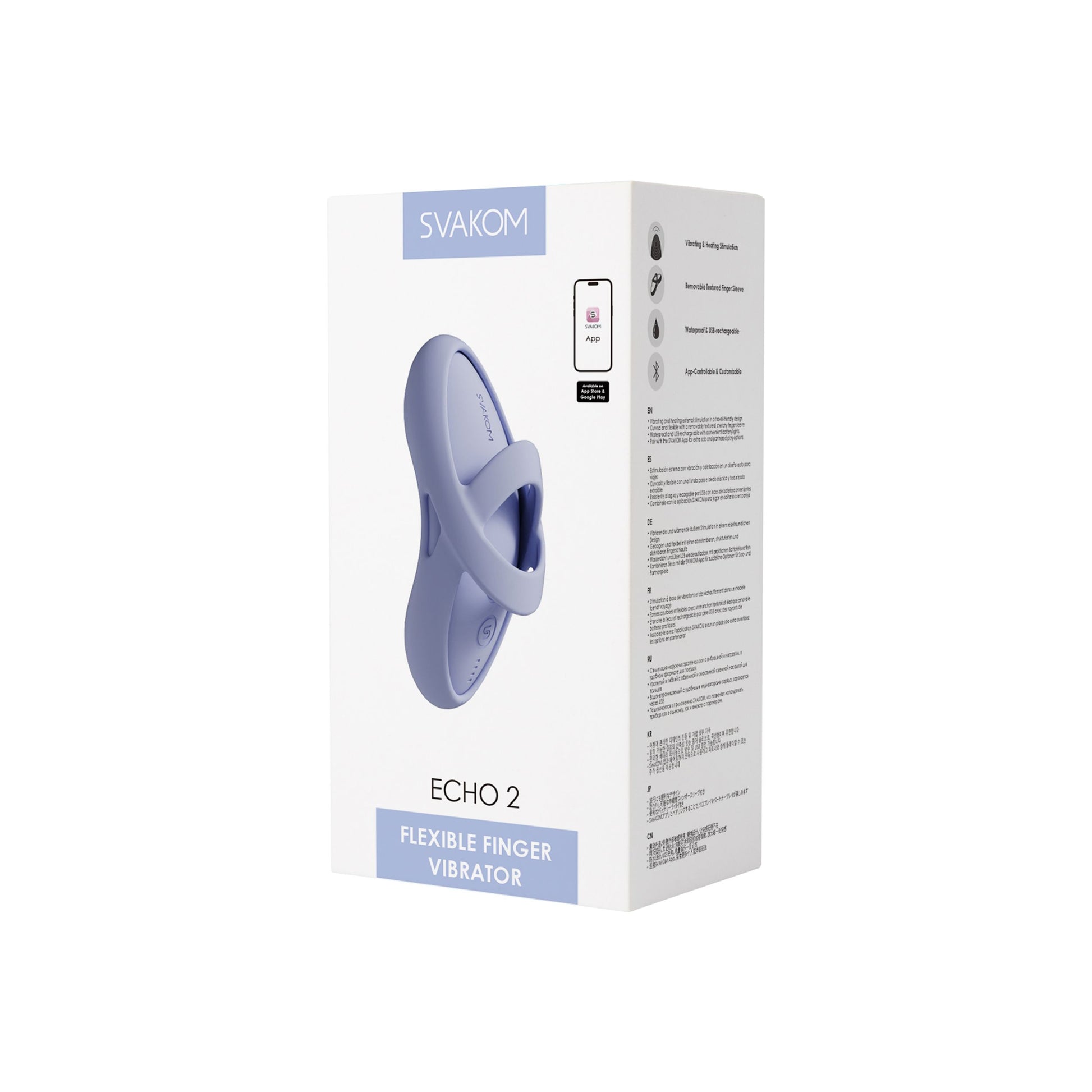 SVAKOM - Echo 2 Vingervibrator - Sky Blue