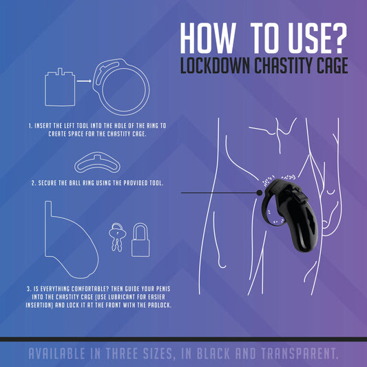 Lockdown Kuisheidskooi Transparant - Medium