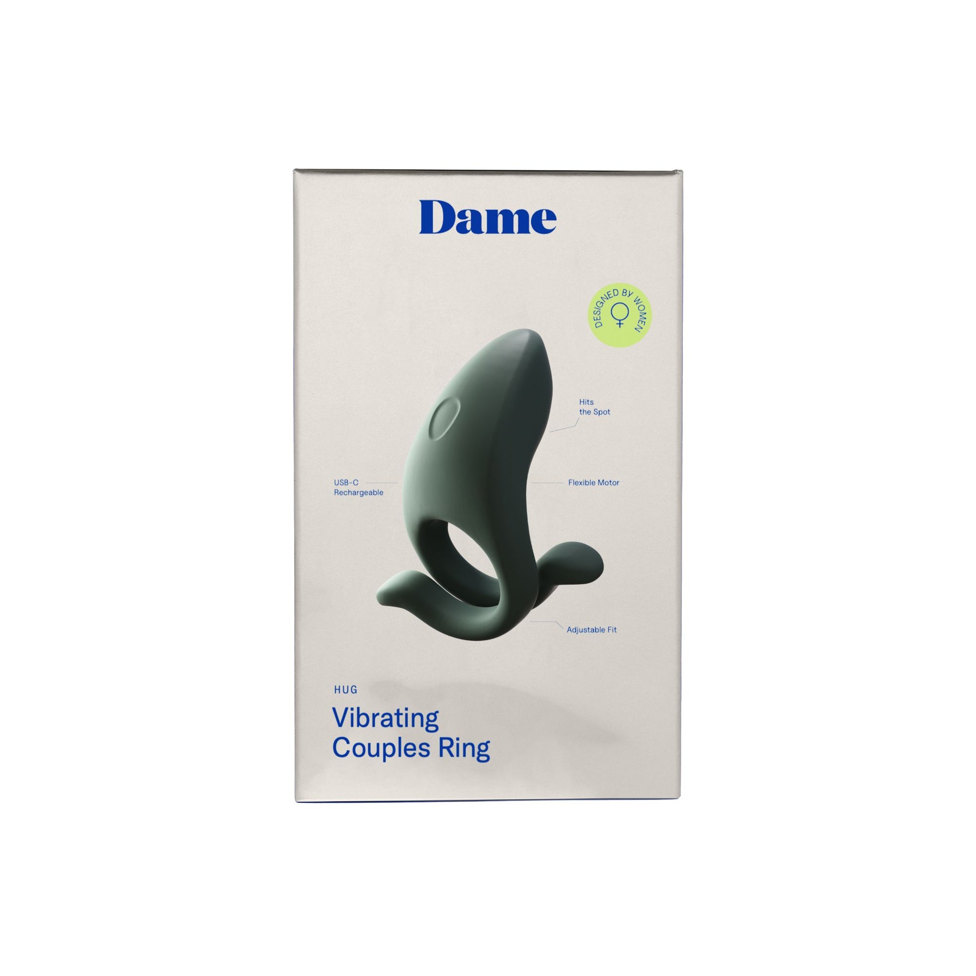 Dame - Hug Verstelbare Cockring - Steel Grey