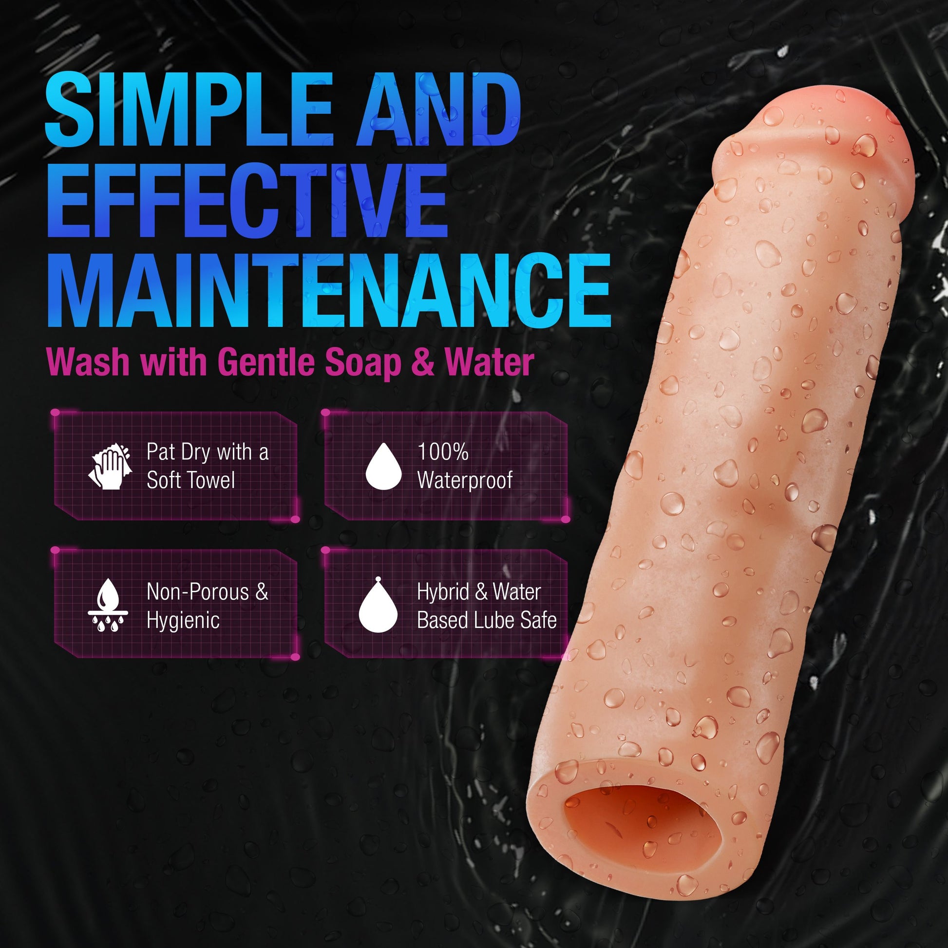 Blush - Performance Plus Tenacity Penis Xtender Siliconen - 5 cm