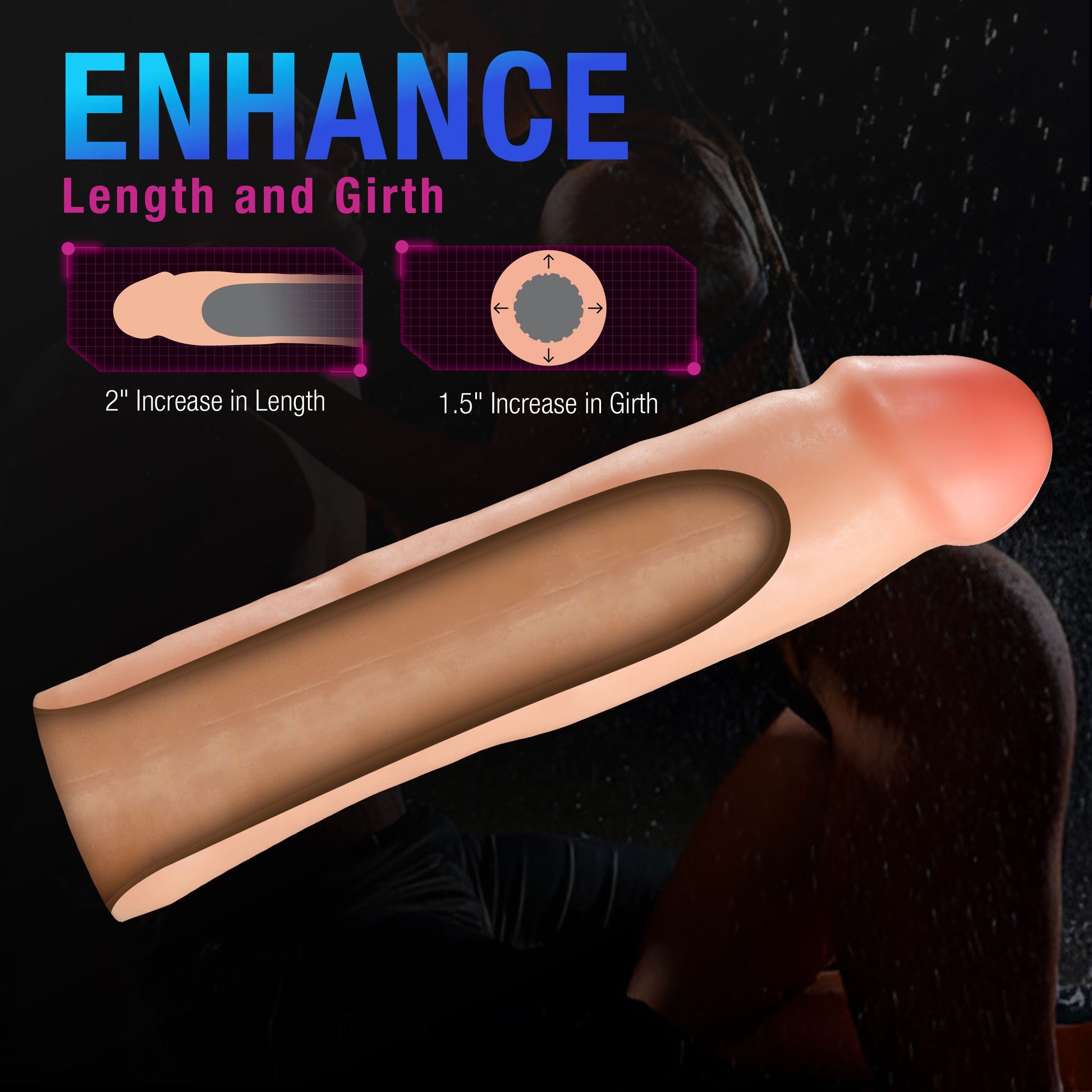 Blush - Performance Plus Tenacity Penis Xtender Siliconen - 5 cm