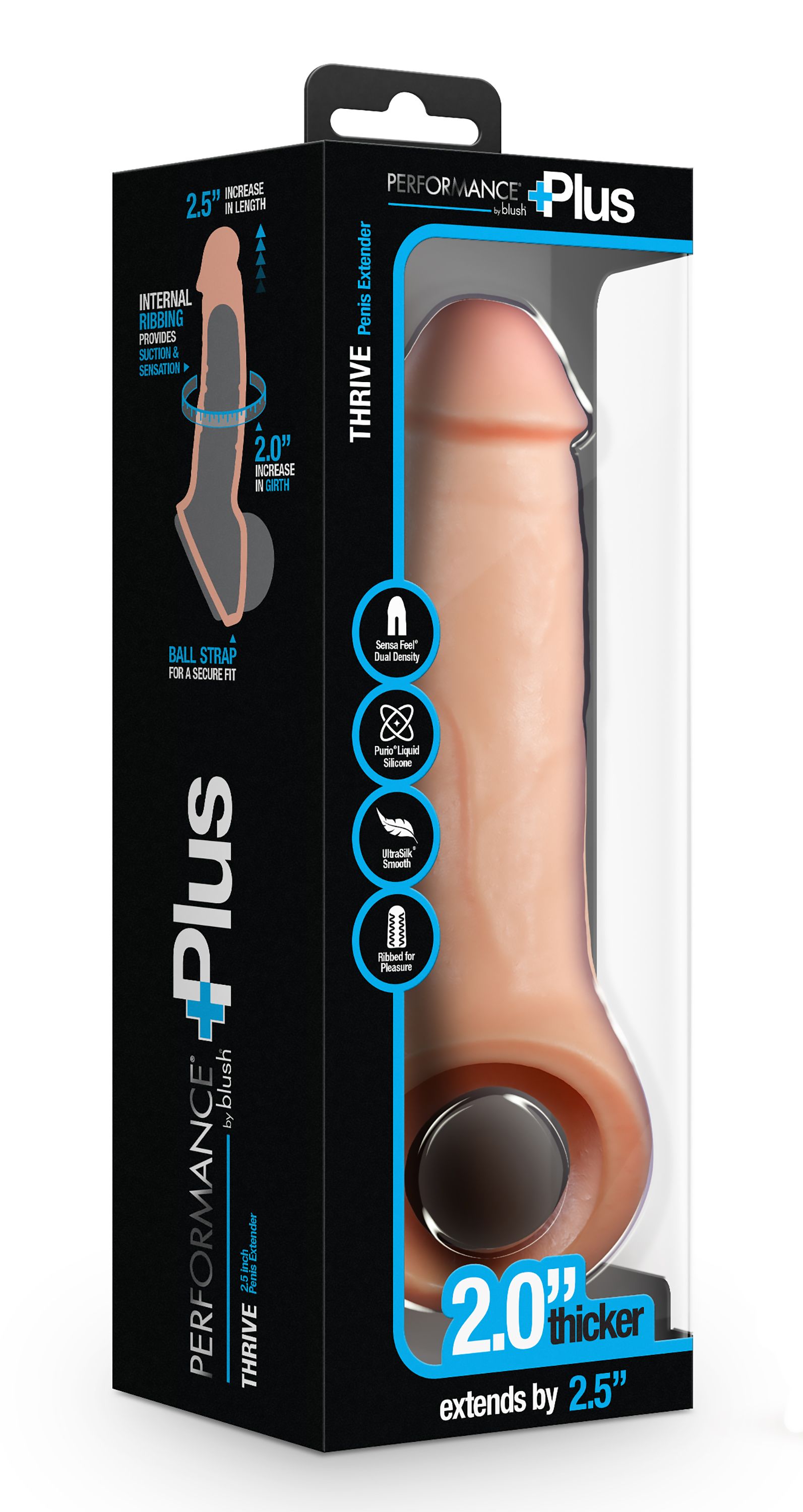 Blush - Performance Plus Thrive Penis Xtender Siliconen - 6,3 cm