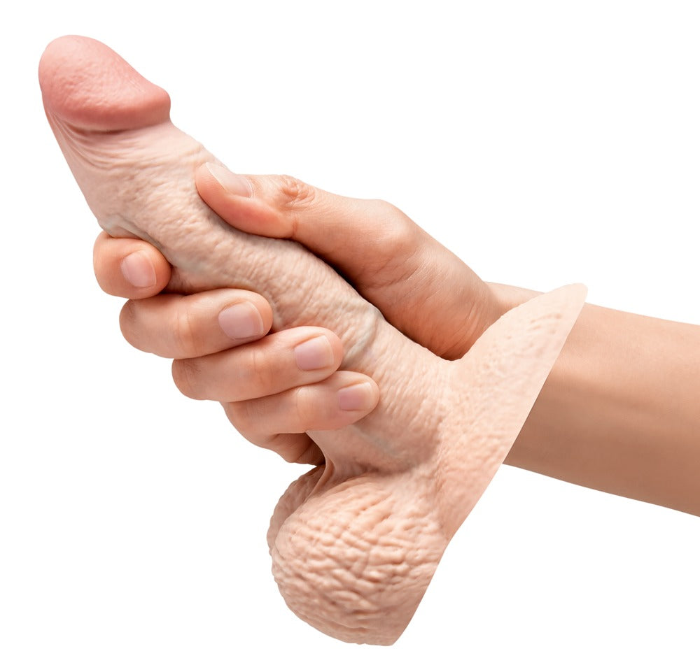 b-Vibe Slipskin 6" Girthy Crea