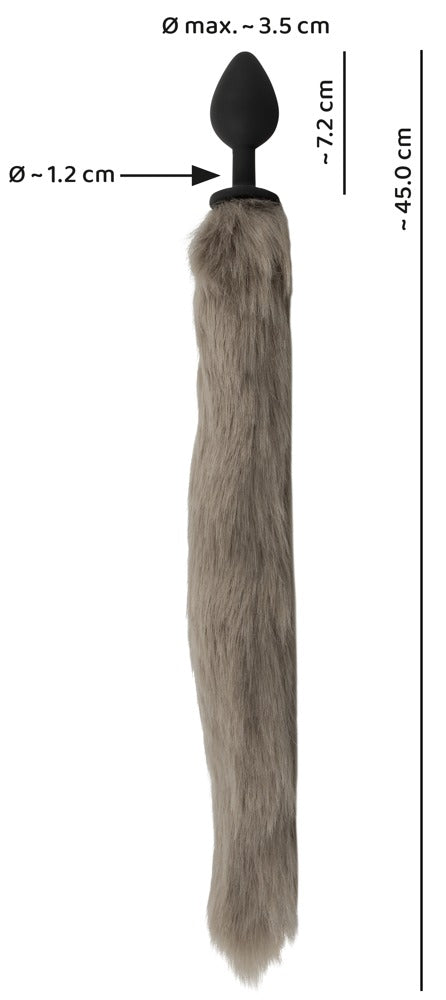 Fluffy Tail Grey