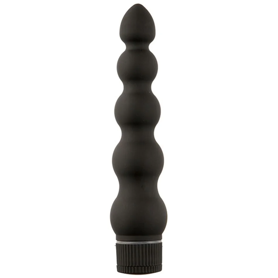 Doc Johnson - Black Magic Ribbed Vibe Vibrator - Zwart