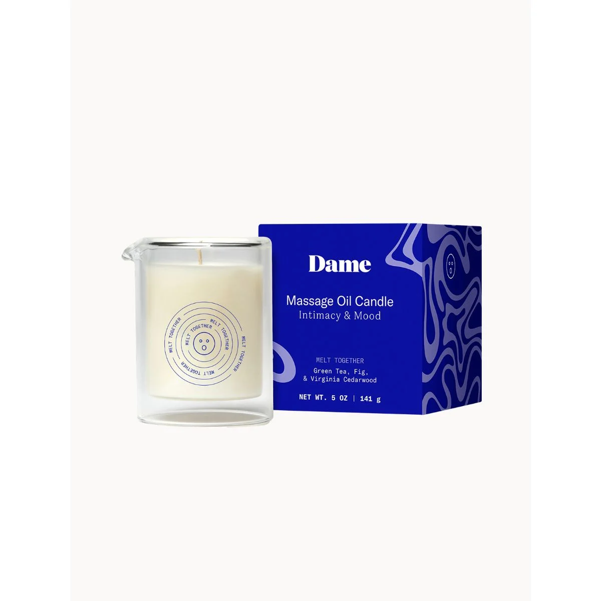 Dame Products - Massage Oil Candle Melt Together