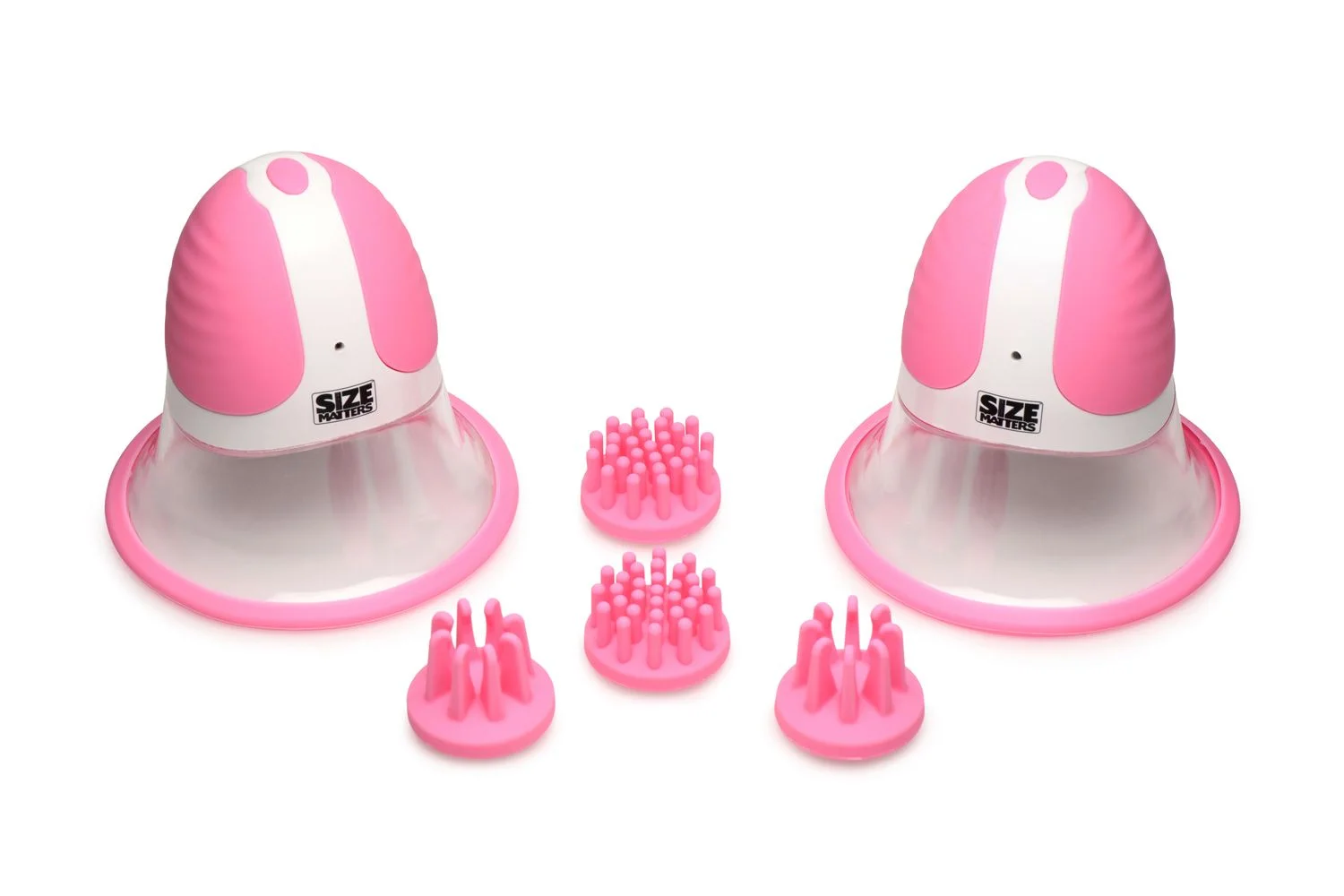 SIZE MATTERS - Roterende Tepelzuigers - 4 Opzetstukken