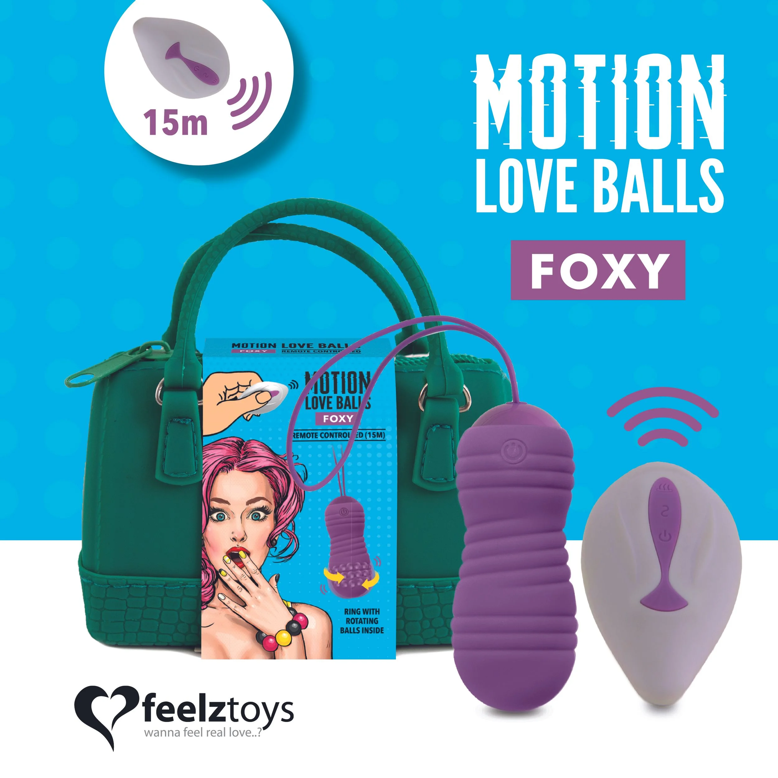 FeelzToys – Foxy Motion Love Balls – Remote Controlled