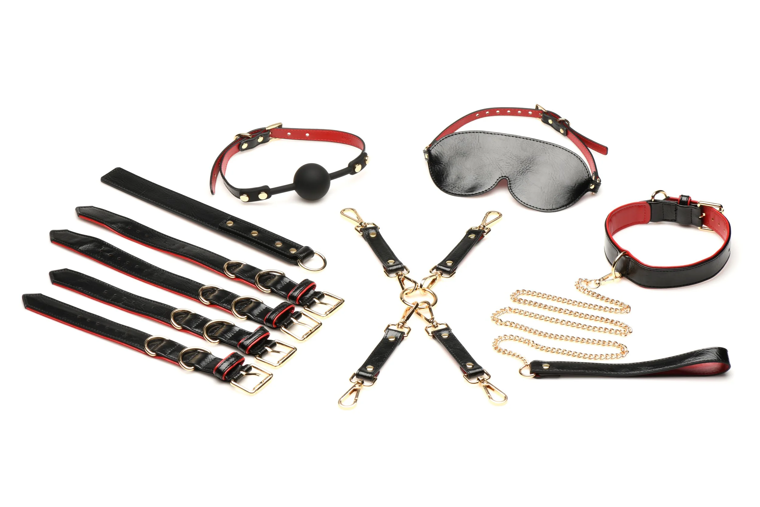 XR Brands - Lover's Luxe Bondage Set - Zwart